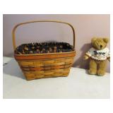 longaberger halloween basket & bear
