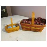 2 longaberger baskets incl:gingerbread basket