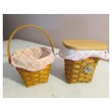 2 longaberger american cancer society baskets