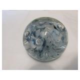 joe rice windowed etched paperweight