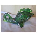 st.clair carnival glass dolphin