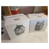 2 dept 56 dickens christmas villages w/boxes