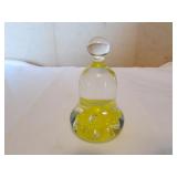 joe st.clair yellow bell paperweight