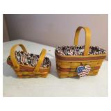 2 longaberger baskets