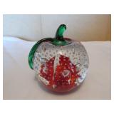 joe st.clair control bubble apple paperweight