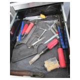container,wire brushes & tools