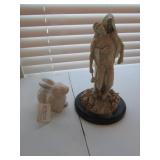 master peace forgiven figurine & boyds home rabbit