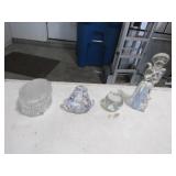 crystal paperweight,glass angel,music box,