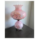 hand painted electric lamp