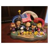 danbury mint peanuts patriotic figurine