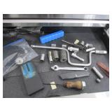 craftsman sockets,speed bar,tools & container