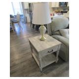 end table & touch lamp (works)