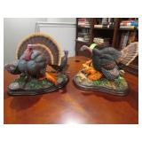 danbury mint spring strut&prize gobbler figurines