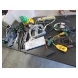 tote,sprinklers,cords & items