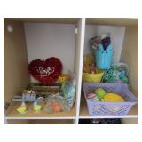 easter decorations incl;salt n pepper