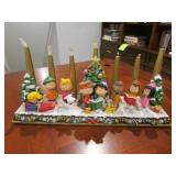 danbury mint peanuts candelabra figurine
