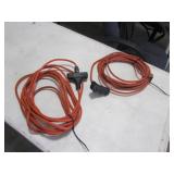 2 orange ext. cords