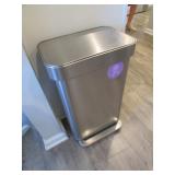 stainless steel trashcan