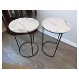 2 matching end tables