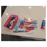 new toothbrushes & toothpaste