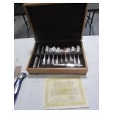 rogers silverware set w/box