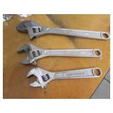 3 craftsman adjustable wrenches