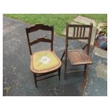 2 antique chairs