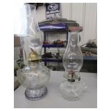 2 oil lamps