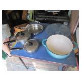 tramontina enamel cast iron pot,pans & glass