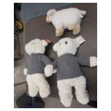 3 stuffed animals incl 2 bears