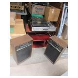 record player/8 track & radio w/speakers