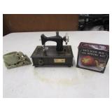toy sewing machine,sewing kit & vase