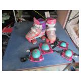 kids roller skates & pads