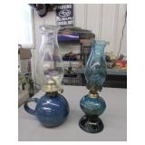 2 oil lamps