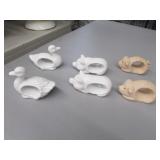 pig & duck napkin rings