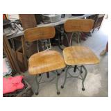 2 industrial chairs