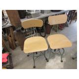 2 industrial chairs
