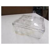 glass fridge dish w/lid