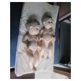 2 porcelain dolls