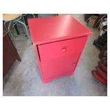 red nightstand