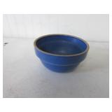 clay city pottery blue crock bowl