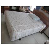 oak bed w/tempur-pedic bed