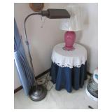 floor & table lamps & table