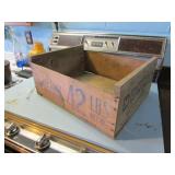 hopper wood crate