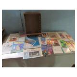 wood crate,state fair programs & paper goods