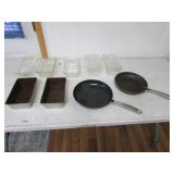 fridge dishes,skillets & baking pans