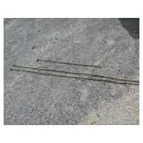 2- 8 ft solid copper rods & 4 ft copper solid rod