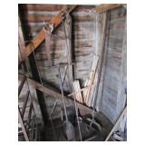 yard tools,saw & wood pcs