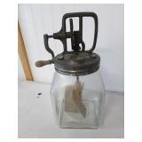 4 qt glass butter churn