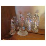 smaller glass nativity set